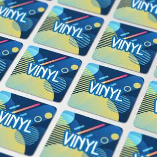 Vinyl Sticker Quadrat 50x50mm