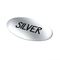 Vinyl Sticker Oval 20x10mm