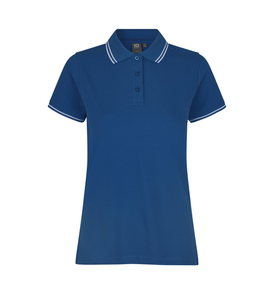 Kontrast Poloshirt | Stretch | Damen