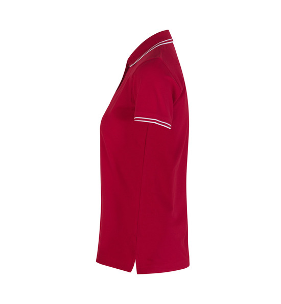 Kontrast Poloshirt | Stretch | Damen