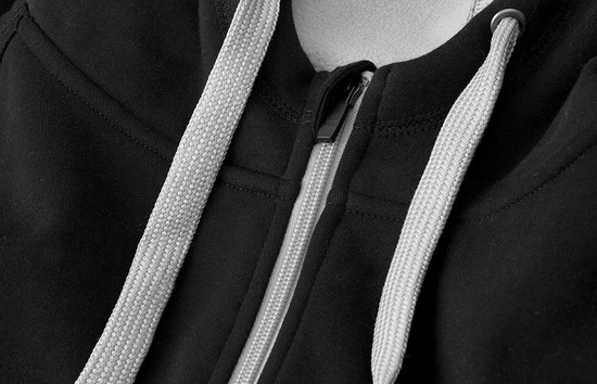 Sweat-Cardigan | eingefasst