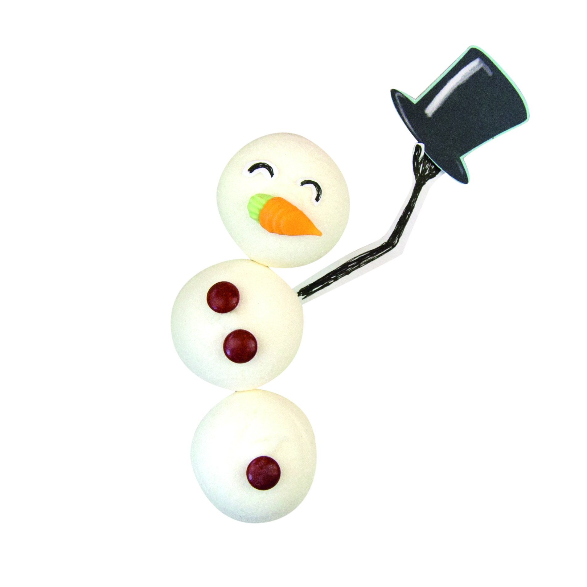 Naschbeutel Schneemann Bastelset