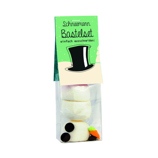 Naschbeutel Schneemann Bastelset