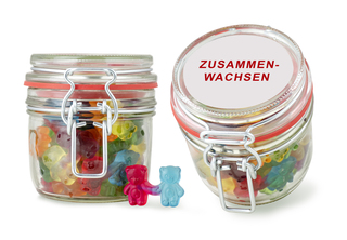 Bügelglas S Pärchen Bärchen
