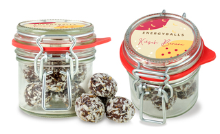 Bügelglas XS Energyballs Kirsch Banane