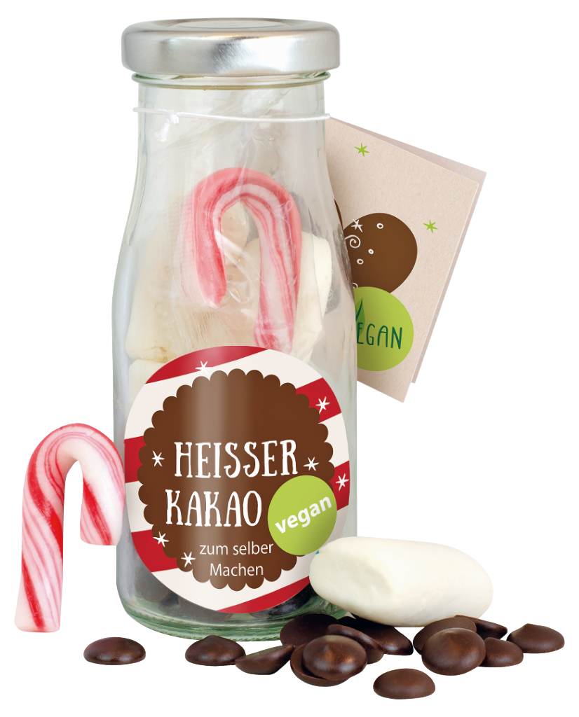 DIY Flasche Vegane Trinkschokolade