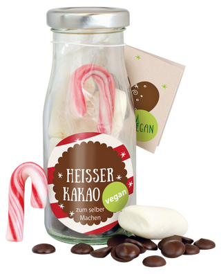 DIY Flasche Vegane Trinkschokolade