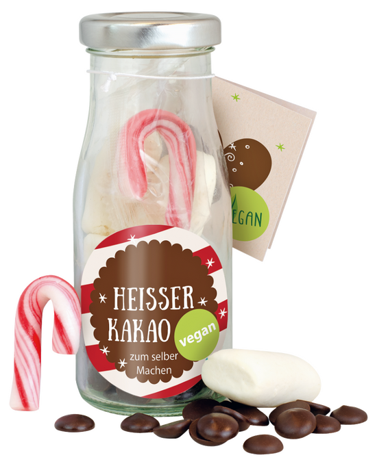 DIY Flasche Vegane Trinkschokolade
