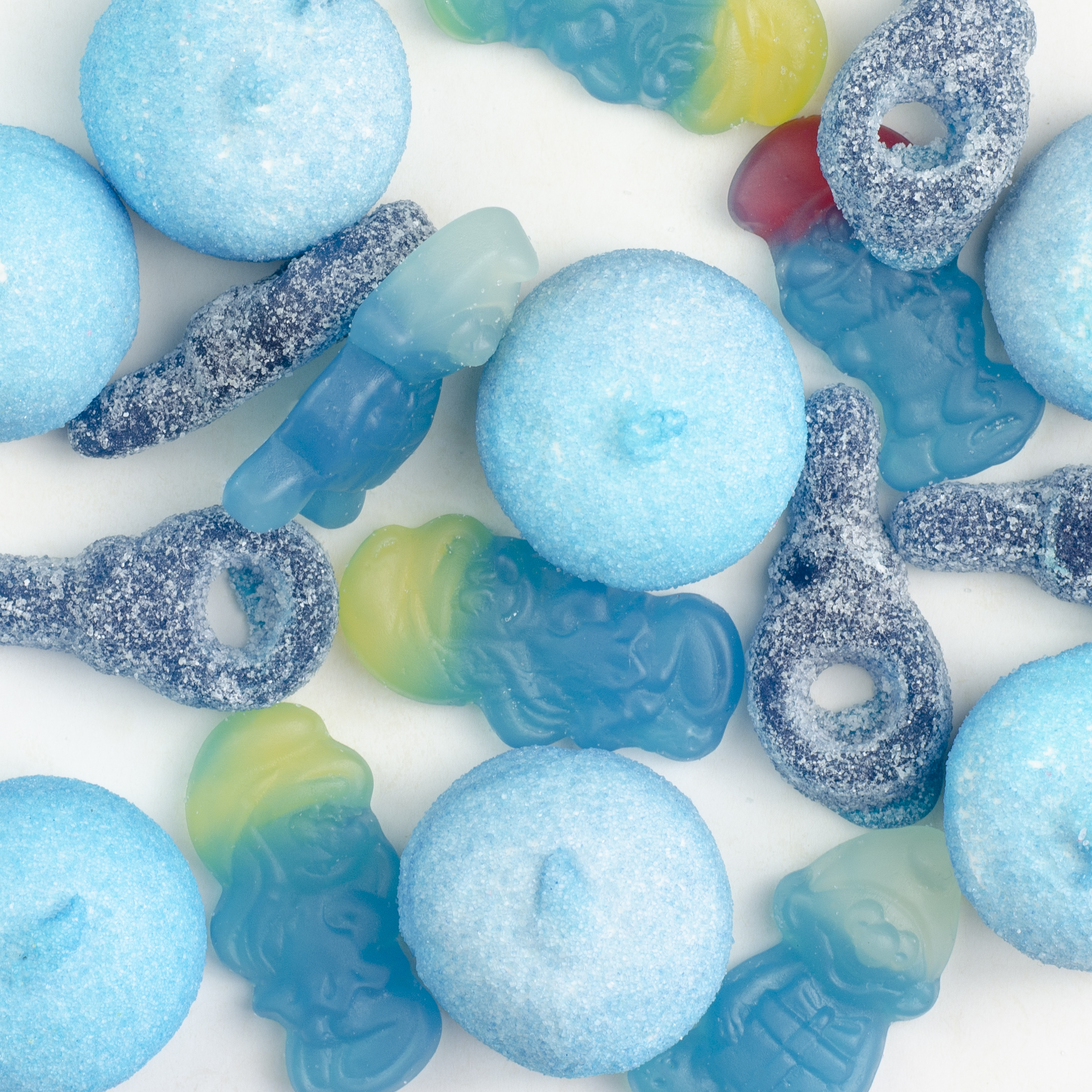 Naschdose S blauer Süßigkeiten Mix