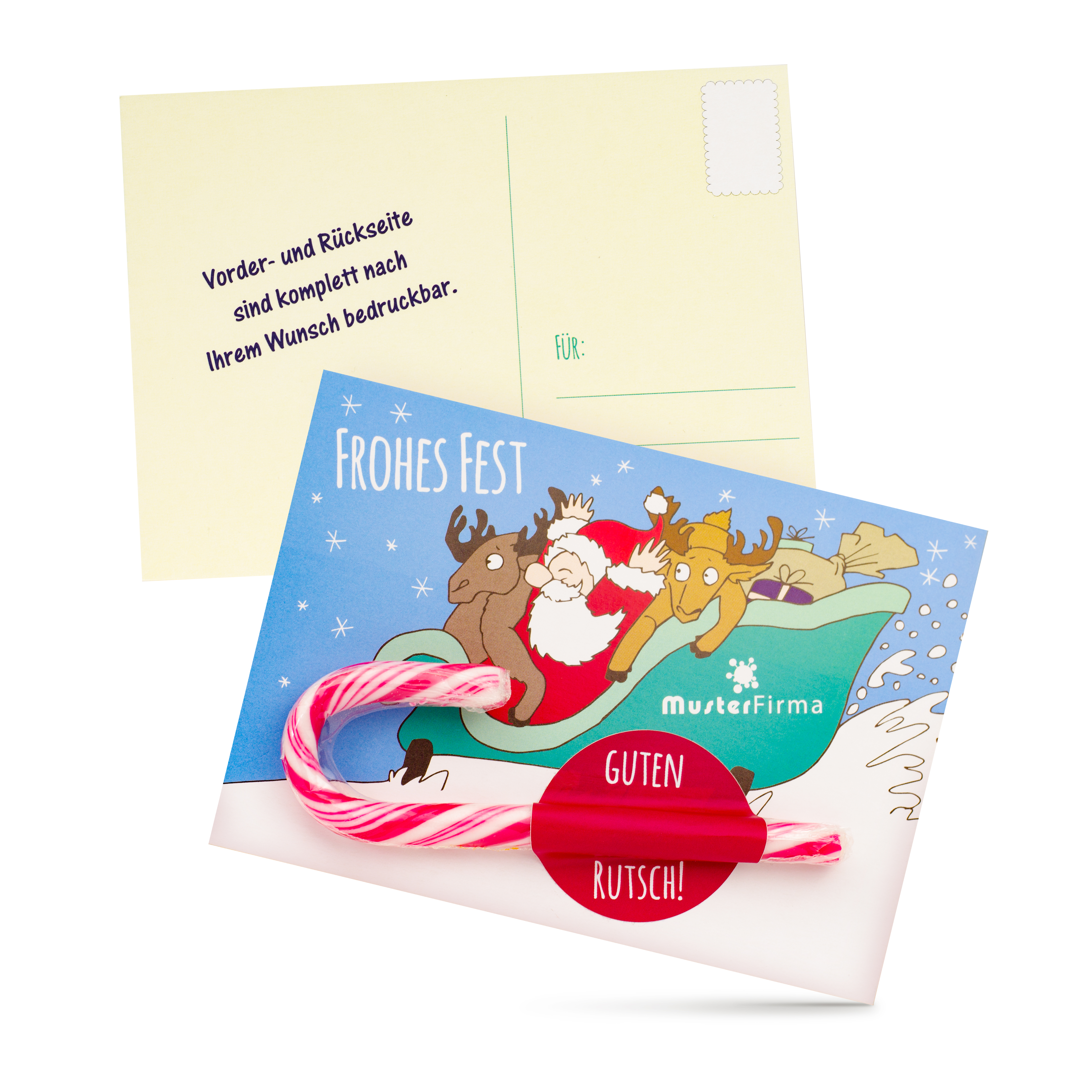 Grußkarte Guten Rutsch