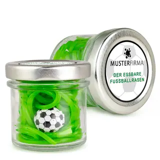 Fussballrasen im Glas