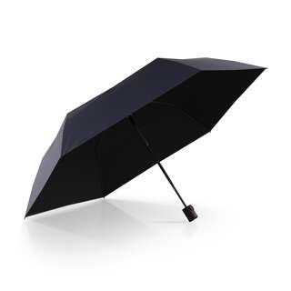 Knirps U.200 ultra light duomatic, navy with black UV coating and heat shield - navy/black UV-coating