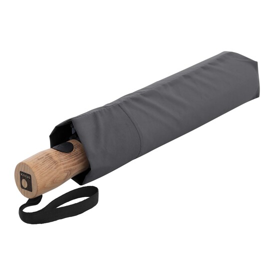 Knirps Timber duomatic - dark grey