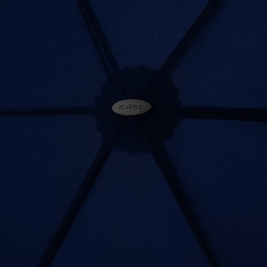 Knirps AS.050 slim small manual silver handle - navy