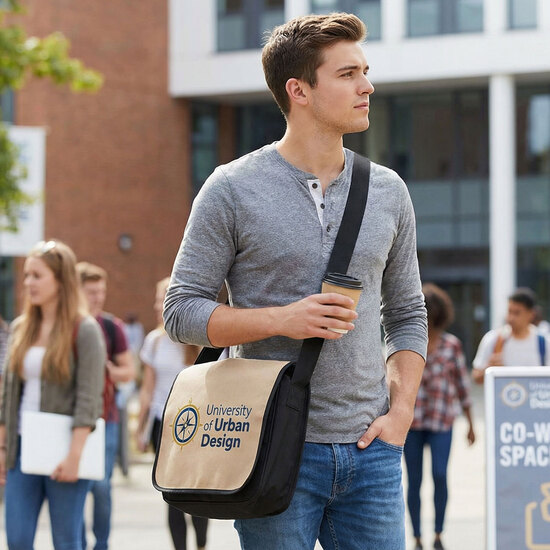 COLOGNE – Schultertasche aus reißfestem Papier-NW