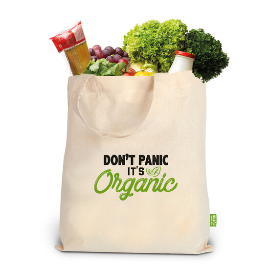 DARWIN - BIO-Baumwolltasche mit kurzen Henkeln