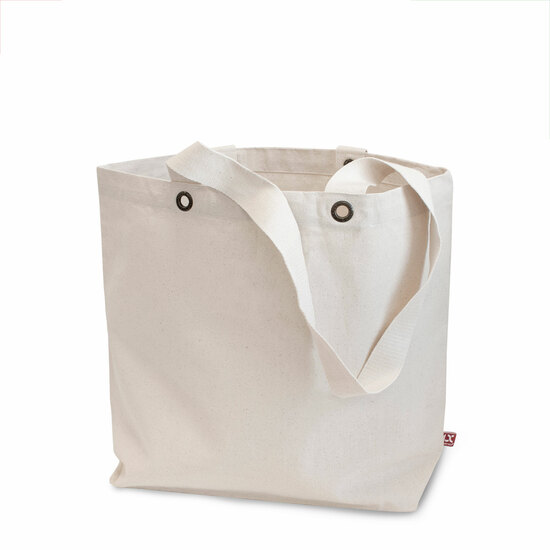 LAGOS - Schwere Baumwolltasche mit Bodenfalte