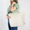 LAGOS – Schwere Baumwolltasche mit Bodenfalte
