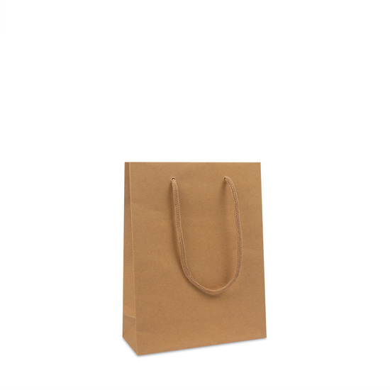 Tragetasche Deluxe  DPK119 40 x 10 x 35+5 cm  braun Kraft A-grade