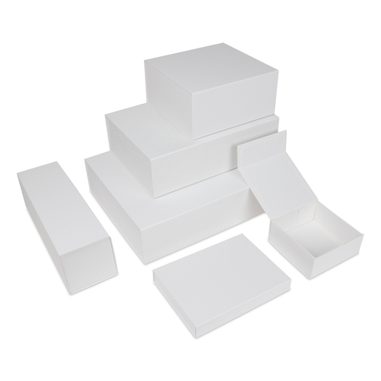 Luxus Magnetfaltkartonagen VPD039 14 x 14,5 x 5,7 cm weiss