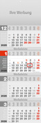 Viermonatsplaner Design-quattro grau