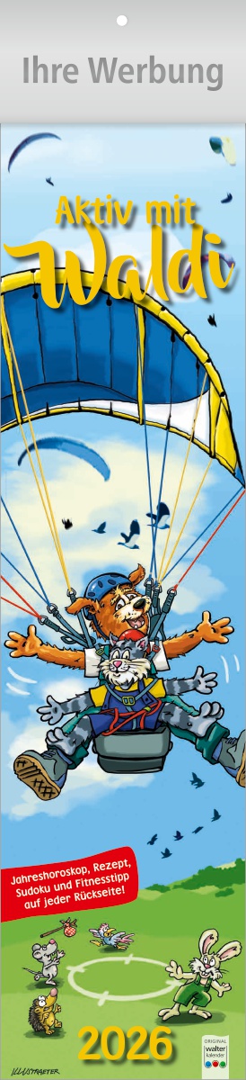 Aktiv mit Waldi - Streifenkalender