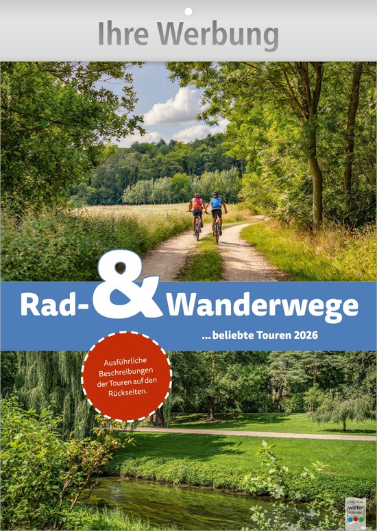 Rad- und Wanderwege - Wandkalender
