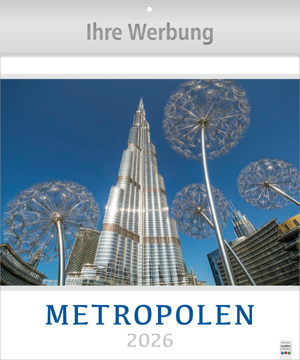 Metropolen - Große Wandkalender im Hochformat
