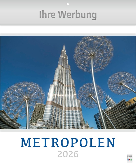 Metropolen - Große Wandkalender im Hochformat