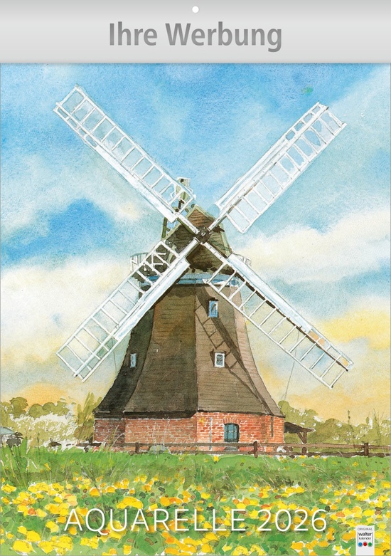Aquarelle - Große Wandkalender im Hochformat