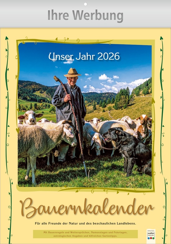 Große Bauernkalender - Große Wandkalender im Hochformat