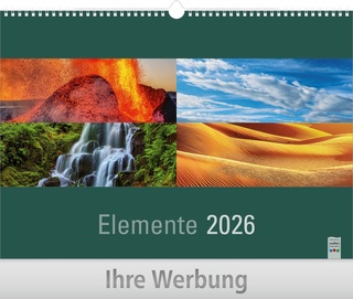Elemente - Große Wandkalender mit Wire-O-Bindung