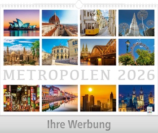 Metropolen - Große Wandkalender mit Wire-O-Bindung