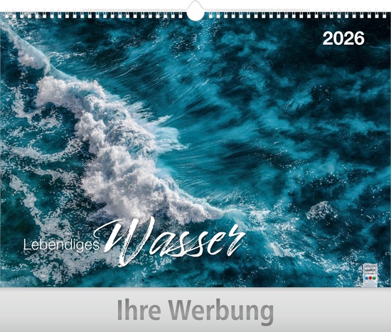 Lebendiges Wasser - Große Wandkalender mit Wire-O-Bindung