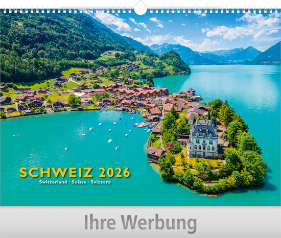 Schweiz - Große Wandkalender mit Wire-O-Bindung