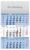 3-Monatskalender Assistent-basic blau