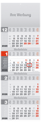 4-Monatskalender Design-quattro rot