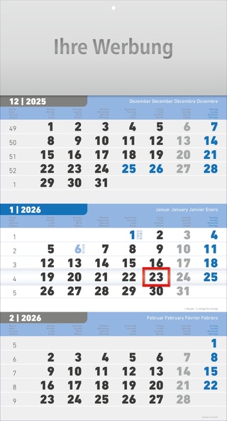 Dreimonatsplaner Trend-Basic - Monatsplaner