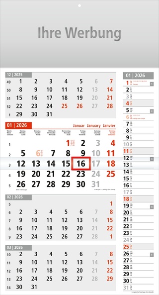 Viermonatsplaner Quattro-memo - Monatsplaner