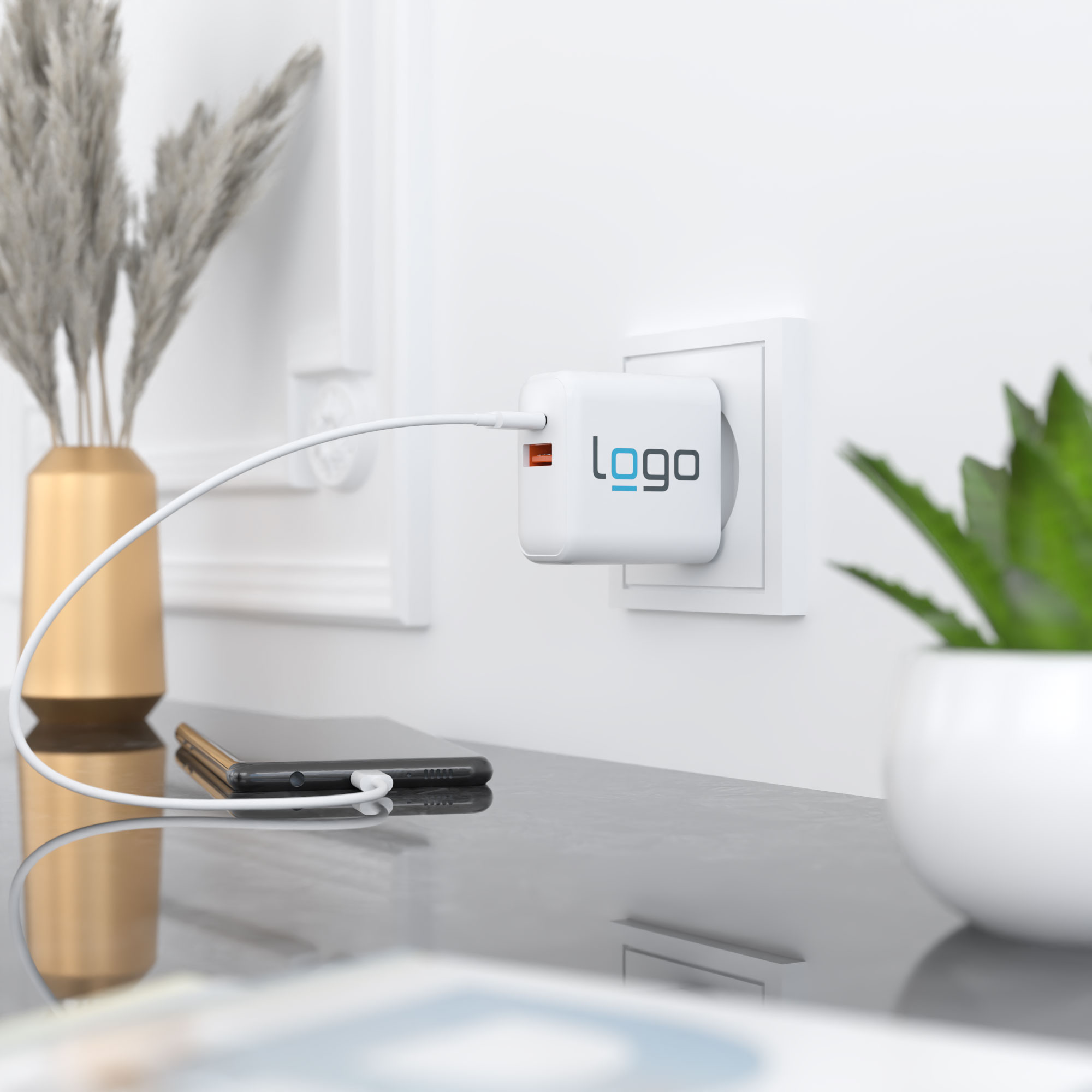 USB Netzstecker Duo