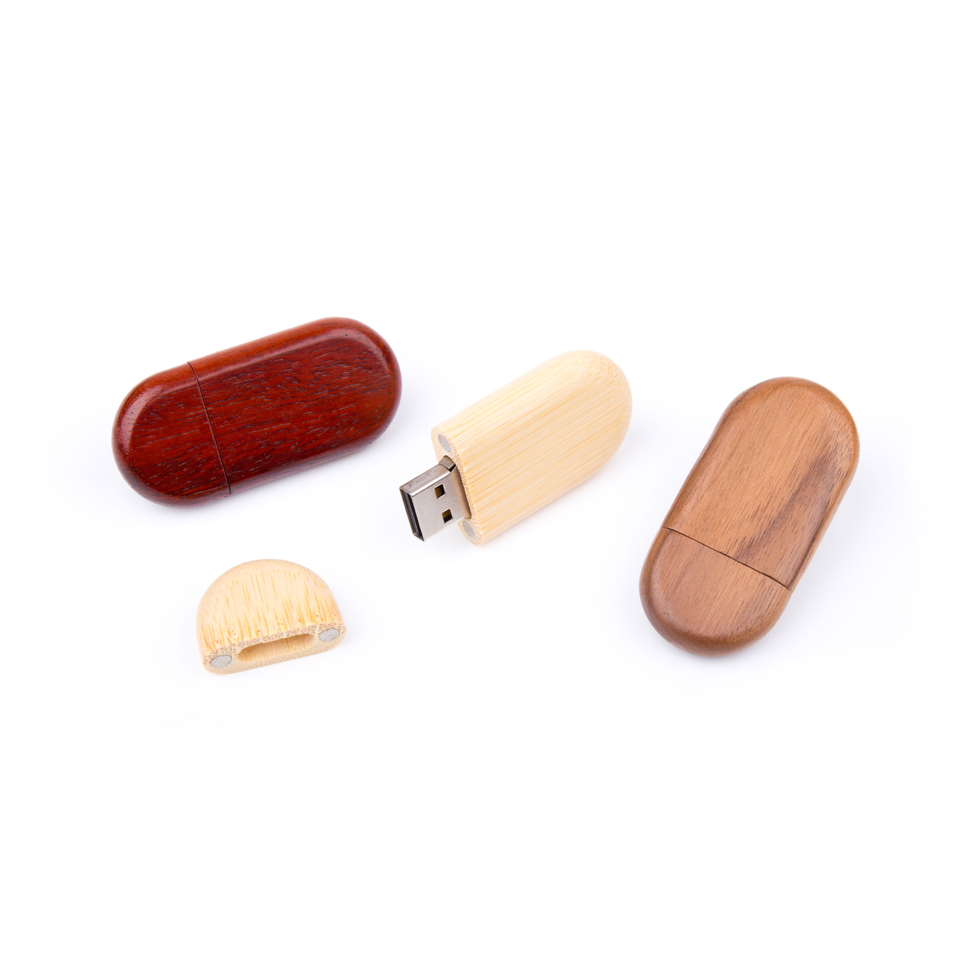 USB Stick Holz Oval
