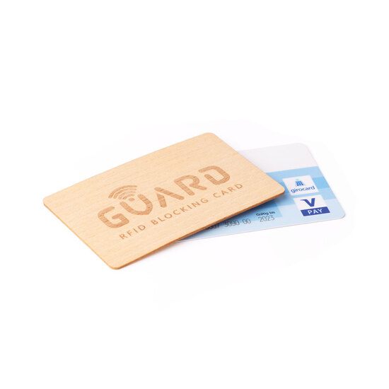 RFID Blocker Karte (Holz)