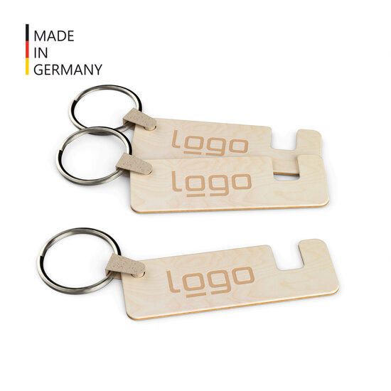 Handyhalter Standy inkl. Schlüsselanhänger (FSC® zertifiziert)