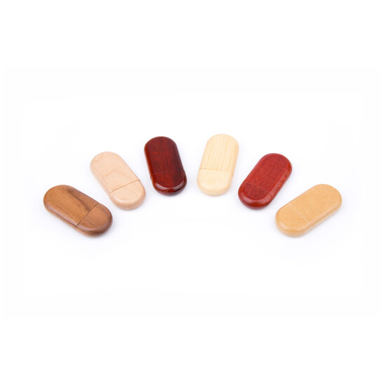 USB Stick Holz Oval