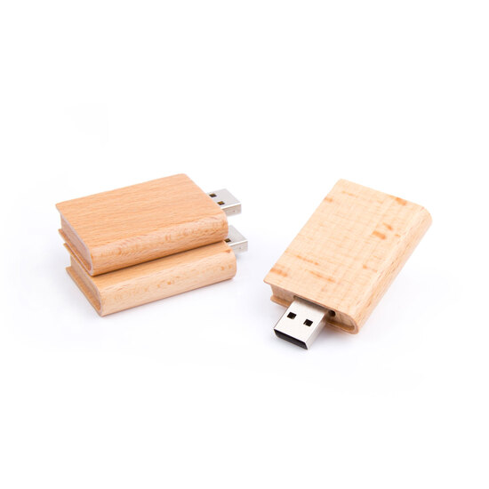 USB Stick Wood Book
