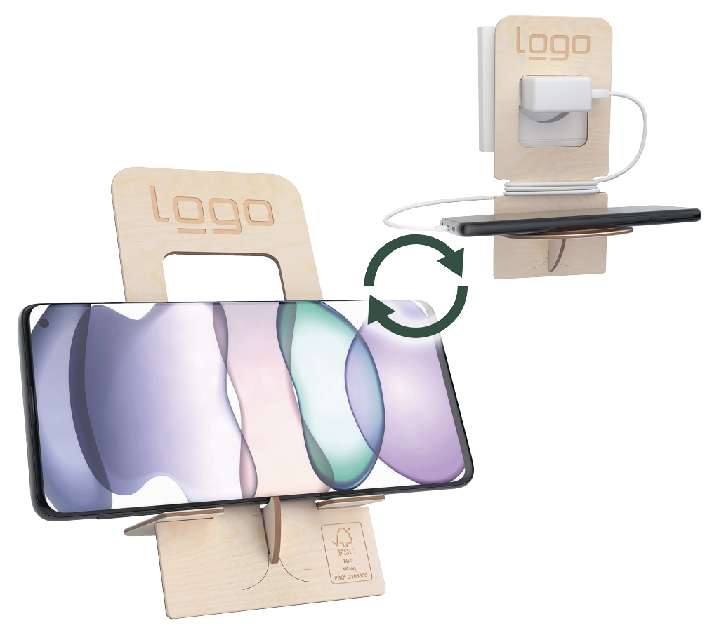 2 in 1 Handyständer flipster® (FSC® zertifiziert)