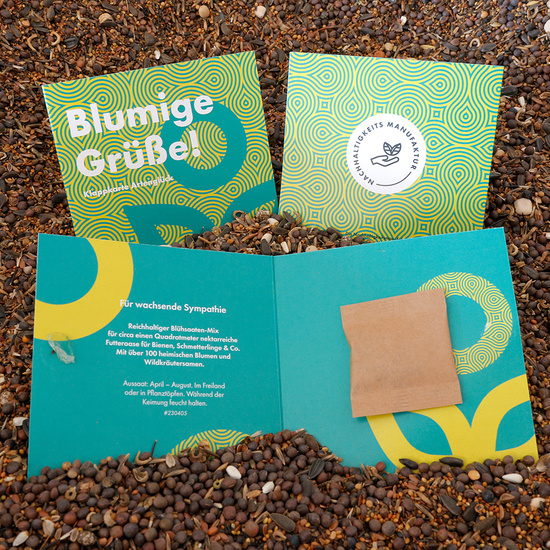 Samen Klappkarte Square Suri