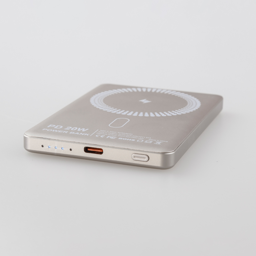 Powerbank Magnetic Alu 5000 mAh