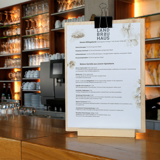 Tischaufsteller Set für A4