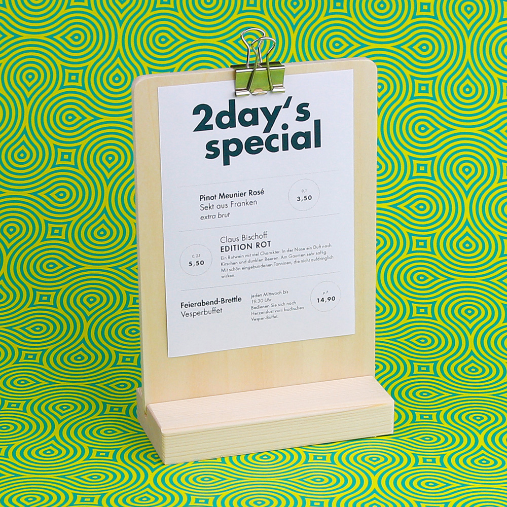 Tischaufsteller Set für A5